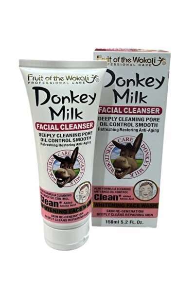 Wokali Donkey Milk Eşek Sütü Derin Yüz Temizleme Gözenek Açıcı, Onarıcı, Canl...