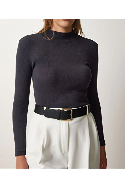 Silerra Women's Full Lycra Ribbed Camisole Body - Black