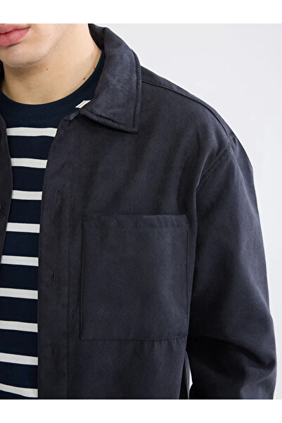 LC Waikiki Anthracite Comfortable Fit Men's Shirt Jacket