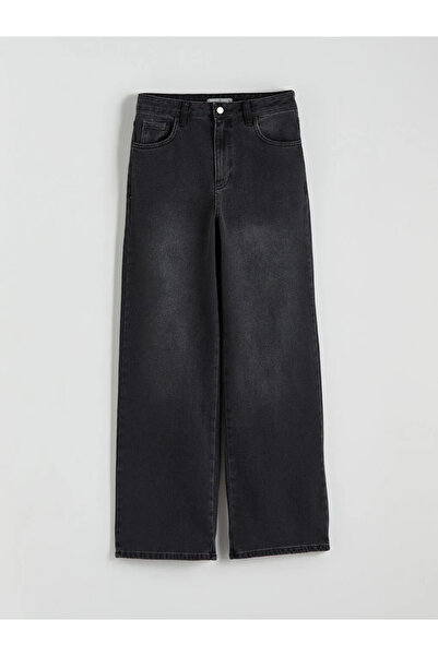 LC Waikiki Black Wideleg Women's Jeans