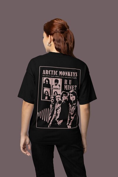SEVBANO تي شيرت Arctic Monkeys رقم مطبوع للجنسين قصة فضفاضة لفرقة الموسيقى