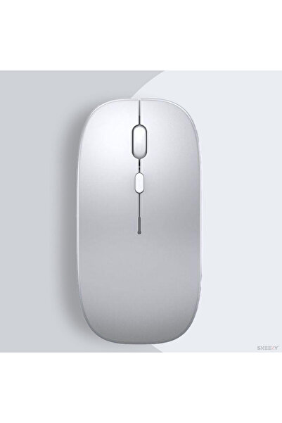 Sneezy Huawei Tablet Şarj Edilebilir Sessiz Mouse Bluetooth + 2.4Hz Wifi Kabl...