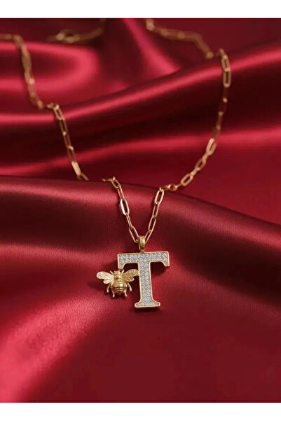 Dorvina 316L Tarnish Free g Colorful Zircon Stone Letter t Pendant Gold Color Women Antiallergic Necklace