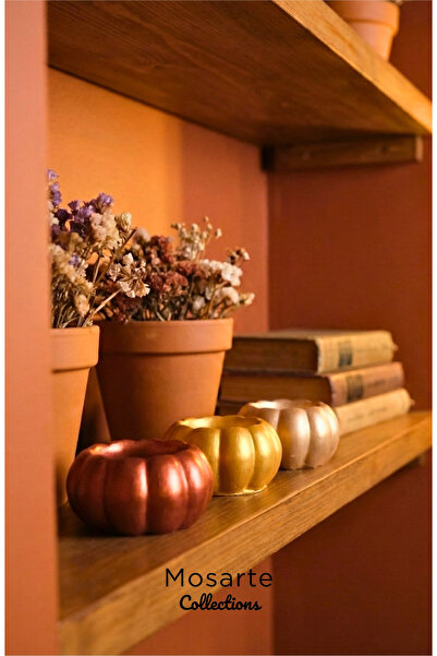 Mosarte مجموعة من 3 قطع ديكور / مزهريات بتصميم القرع البسيط