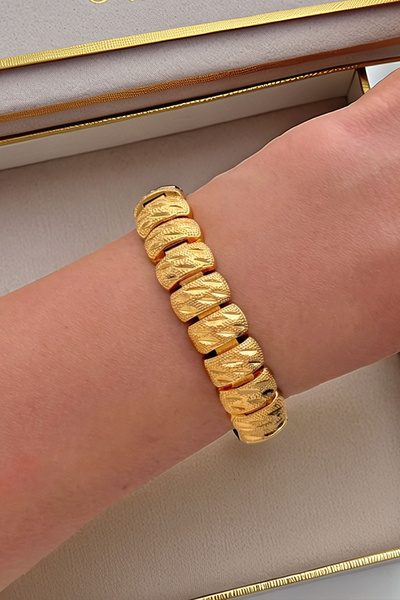 bacc Trend Kuyumcu Model Gold Women's Bracelet Bcyj-251009