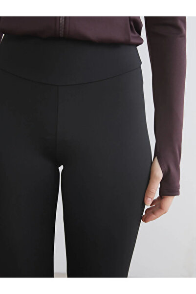 LC Waikiki Black High Waist Recovery Women's Sports Leggings