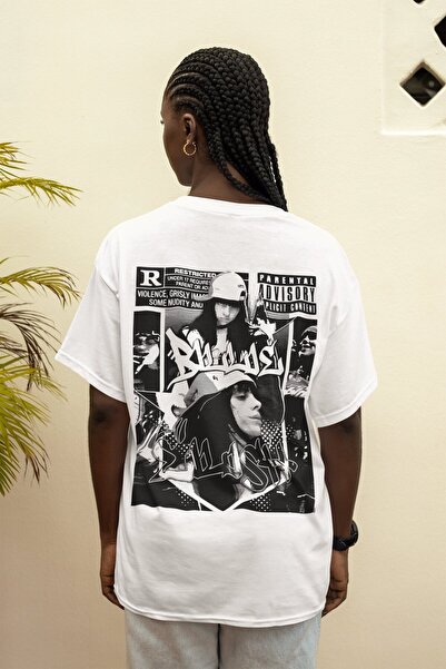 SEVBANO تي شيرت مغني بيلي إيليش راك مطبوع للجنسين قصة فضفاضة