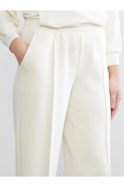 LC Waikiki Beige Elastic Waist Soft Touch Women's Sweatpants