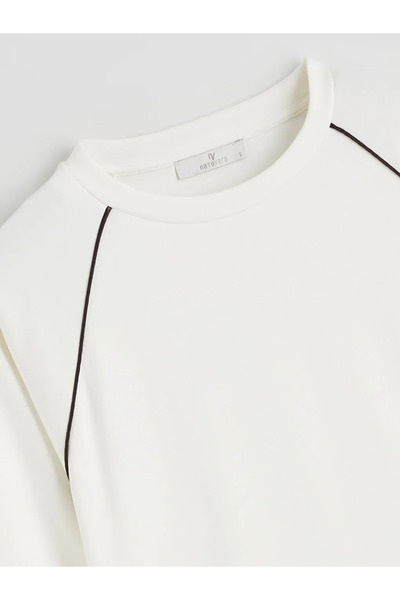 LC Waikiki   Hanorac de damă Ecru Crew Deck