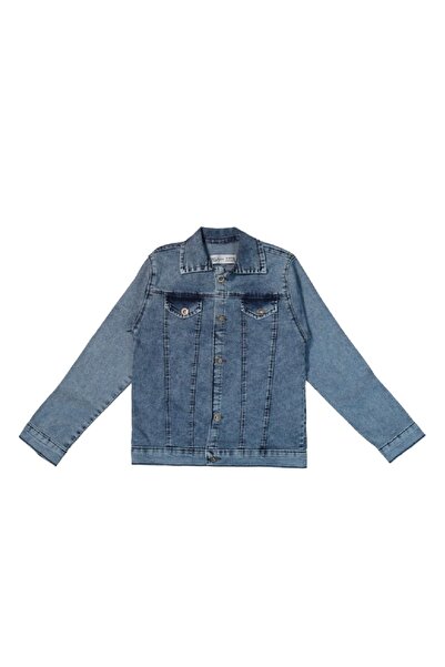 Bebe Boheme Couture BBC Basic Erkek Açık Mavi, Mavi,Siyah Kot Ceket
