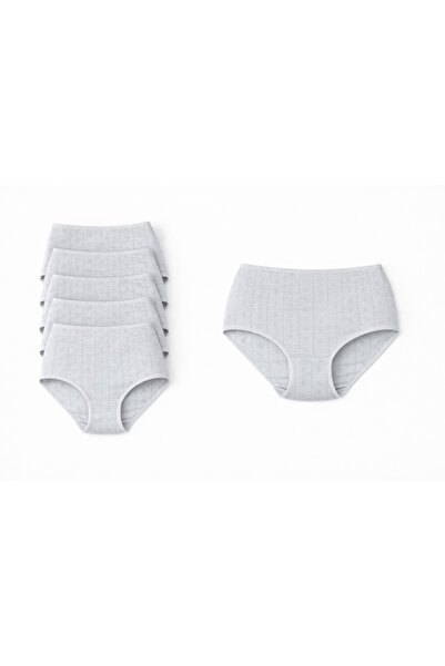 belpa Women's Heart Patterned 100% Cotton Panties 5 Pieces