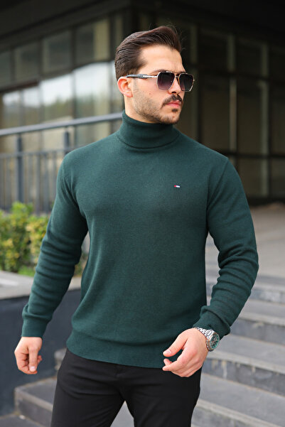 comstar Чоловічий щоденний светр з коміром-стійкою та коміром-стійкою з трикотажу