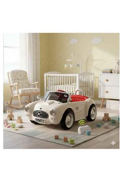LAOBAN Kids Ride On Car with Parent Remote Control, Bluetooth, Music, LED Lights,Electric beige