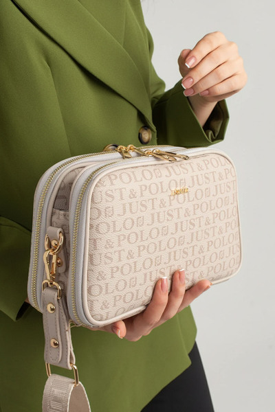 POLO CLUB Women's 5 Compartment Long Crossbody Shoulder Bag (28X17 cm)