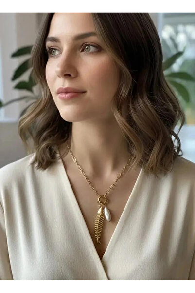 Dorvina 316L Tarnish-Free Steel Gold Color Women's Antiallergic Necklace with Fish Figure