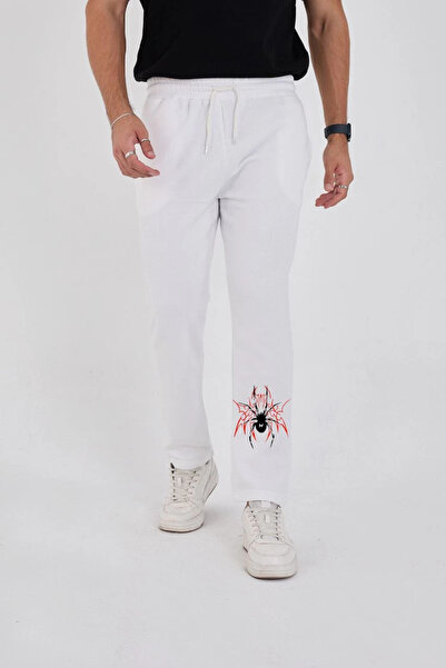 IVORA WEAR Starfish Oversize Three Thread Printed Sweatpants - White