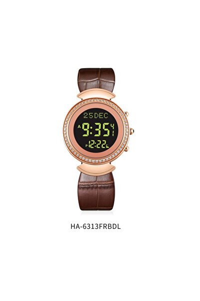 AL-HARAMEEN Elegant Al Haramain crystal women's watch HA-6313, available in multiple colors, 35mm size