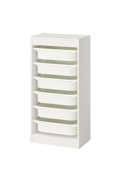 AZOZ MERCHLY TROFAST Storage combination, white/white, 46 x 30 x 94 cm