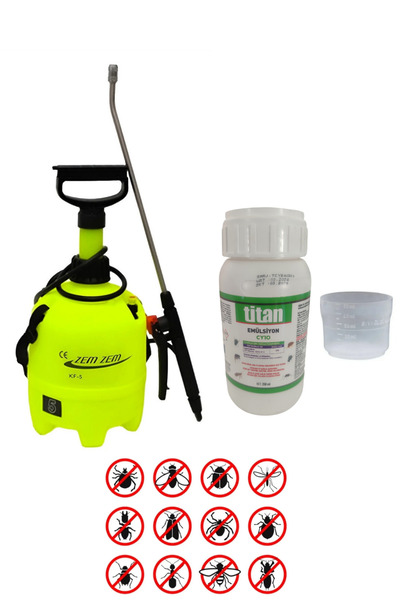 Titan Emülsiyon CY10 250ML Böcek İlacı Ölçek Hediyeli/Zemzem Profesyonel İlaç...