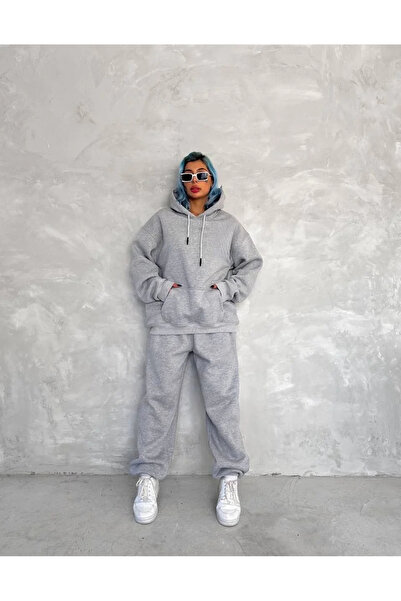 hibiscus Three Thread C Tracksuit - Gray