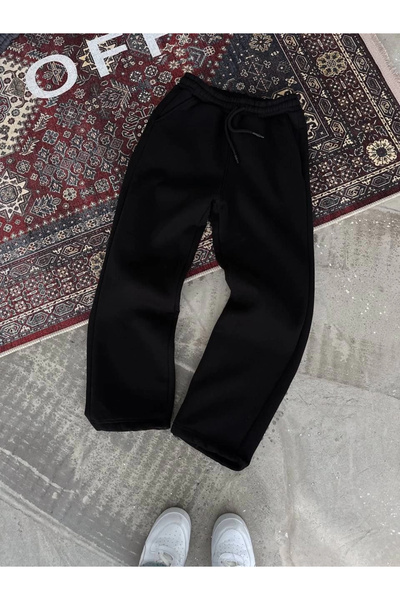 IVORA WEAR Basic three thread sweatpants - black