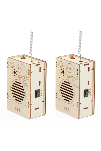 Choice5 Walkie-talkie(2pc) DIY Microse Excavator fan robot Model Kit - Scienc...