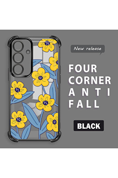 ucuc حافظة سيليكون شفافة متوافقة مع هاتف سامسونج جالاكسي S24، حماية للكاميرا ...