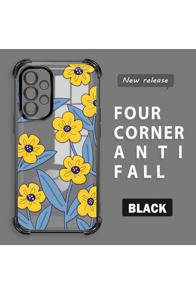 ucuc حافظة سيليكون شفافة متوافقة مع هاتف سامسونج جالاكسي A52 5G، حماية للكامي...