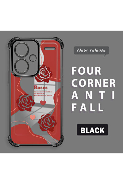 ucuc جراب حماية للكاميرا مضاد للصدمات من السيليكون الشفاف بنمط الوردة متوافق ...