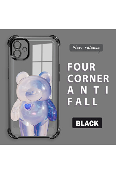 ucuc حافظة سيليكون شفافة متوافقة مع هاتف سامسونج جالاكسي A04، حماية للكاميرا ...