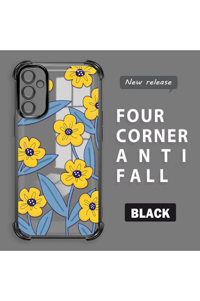 ucuc حافظة سيليكون شفافة متوافقة مع هاتف سامسونج جالاكسي A14 4G، حماية للكامي...