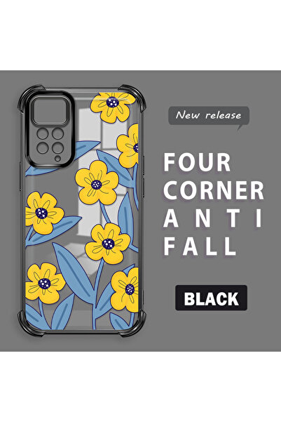 ucuc حافظة سيليكون شفافة متوافقة مع هاتف Redmi Note 11 Pro 5G، حماية للكاميرا...