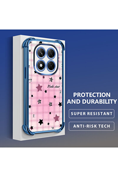 ucuc Redmi Note 14 Pro 4g Compatible Transparent Silicone Colorful Star Camer...