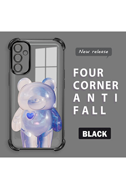 ucuc حافظة سيليكون شفافة متوافقة مع هاتف سامسونج جالاكسي A14، حماية عصرية لكا...