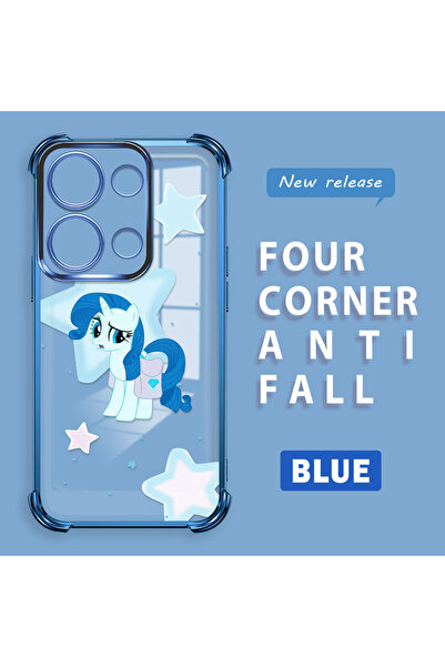 ucuc حافظة سيليكون شفافة متوافقة مع هاتف Poco M6 Pro 4G، نمط الحصان، حماية لل...