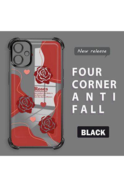 ucuc جراب حماية للكاميرا من السيليكون الشفاف بنمط الوردة متوافق مع هاتف سامسو...