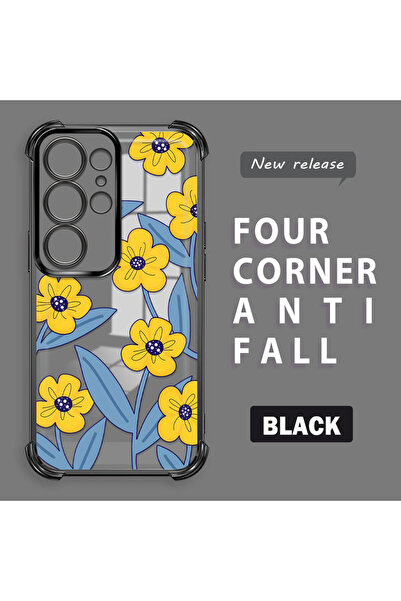 ucuc حافظة سامسونج جالاكسي S25 الترا المتوافقة من السيليكون الشفاف مع حماية ل...