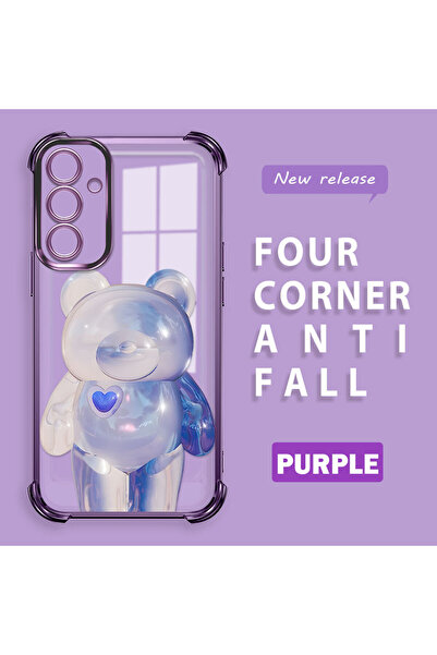 ucuc حافظة سيليكون شفافة متوافقة مع هاتف سامسونج جالاكسي A25، حماية للكاميرا ...