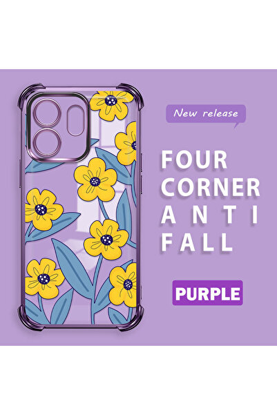 ucuc حافظة سيليكون شفافة متوافقة مع هاتف Infinix Hot 50i، حماية للكاميرا على ...