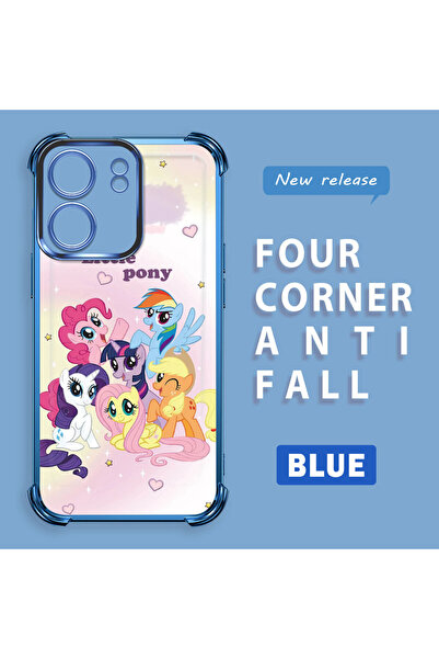 ucuc غطاء حماية شفاف متوافق مع كاميرا ريدمي 13C، مضاد للصدمات بنمط الحصان