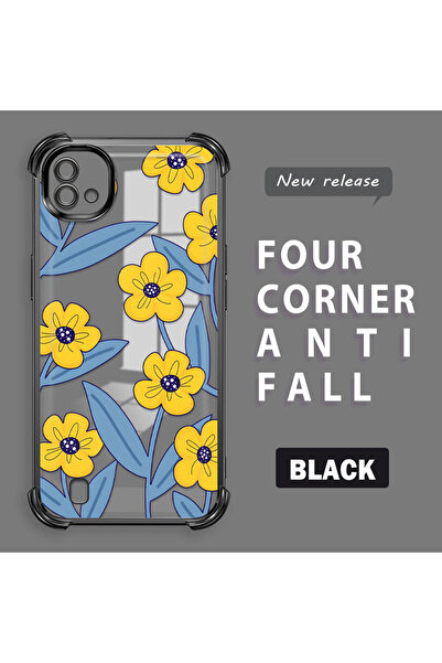 ucuc حافظة من السيليكون الشفاف المتوافقة مع هاتف Realme C20/C20A، حماية للكام...