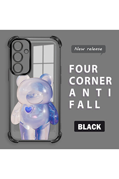 ucuc حافظة سيليكون شفافة متوافقة مع هاتف سامسونج جالاكسي A55، حماية للكاميرا ...