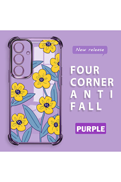 ucuc حافظة سيليكون شفافة متوافقة مع هاتف سامسونج جالاكسي S24 Fe، حماية للكامي...