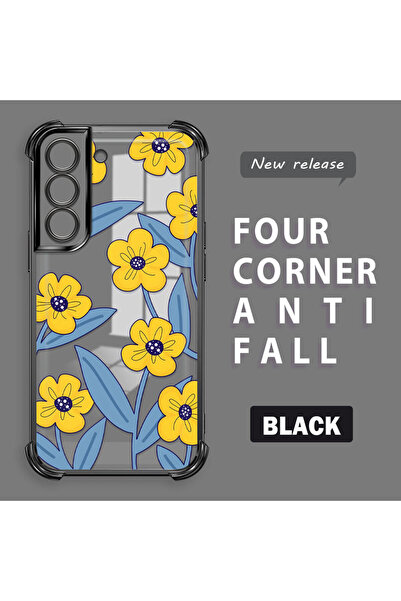 ucuc حافظة سيليكون شفافة متوافقة مع هاتف سامسونج جالاكسي S22، حماية للكاميرا ...