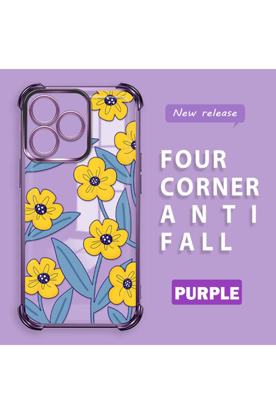 ucuc حافظة سيليكون شفافة متوافقة مع هاتف Realme Note 50 4G، حماية للكاميرا عل...