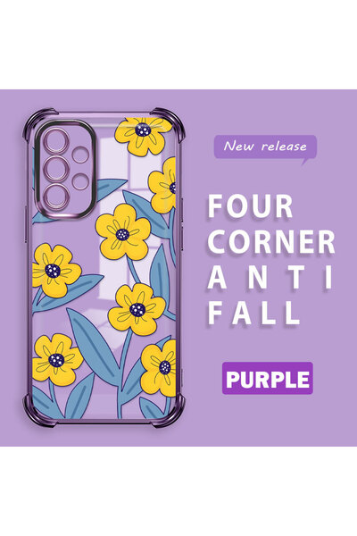 ucuc حافظة سيليكون شفافة متوافقة مع هاتف سامسونج جالاكسي A52 5G، حماية للكامي...