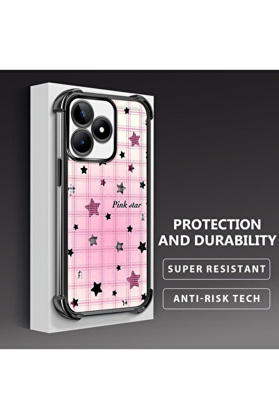 ucuc جراب حماية للكاميرا من السيليكون الشفاف الملون على شكل نجمة متوافق مع ها...