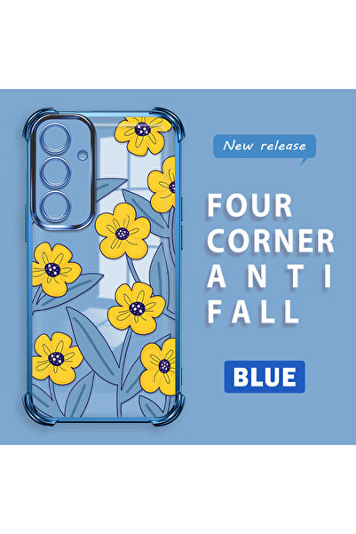 ucuc حافظة سيليكون شفافة متوافقة مع هاتف سامسونج جالاكسي S24 Fe، حماية للكامي...