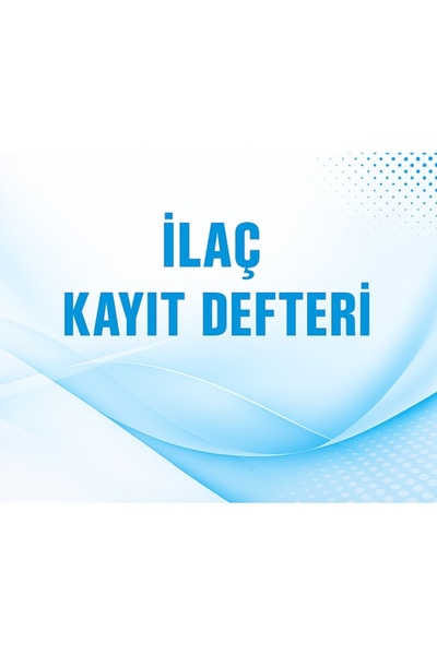 Gülşen Kırtasiye İlaç Kayıt Defteri Karton Kapaklı 001 - 200 Numaralı
