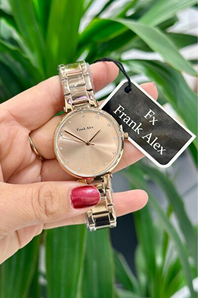 Frank Alex Çelik Kordon Su Geçirmez Garantili Kadın Kol Saati